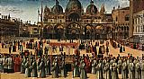 Procession in Piazza S. Marco by Gentile Bellini
